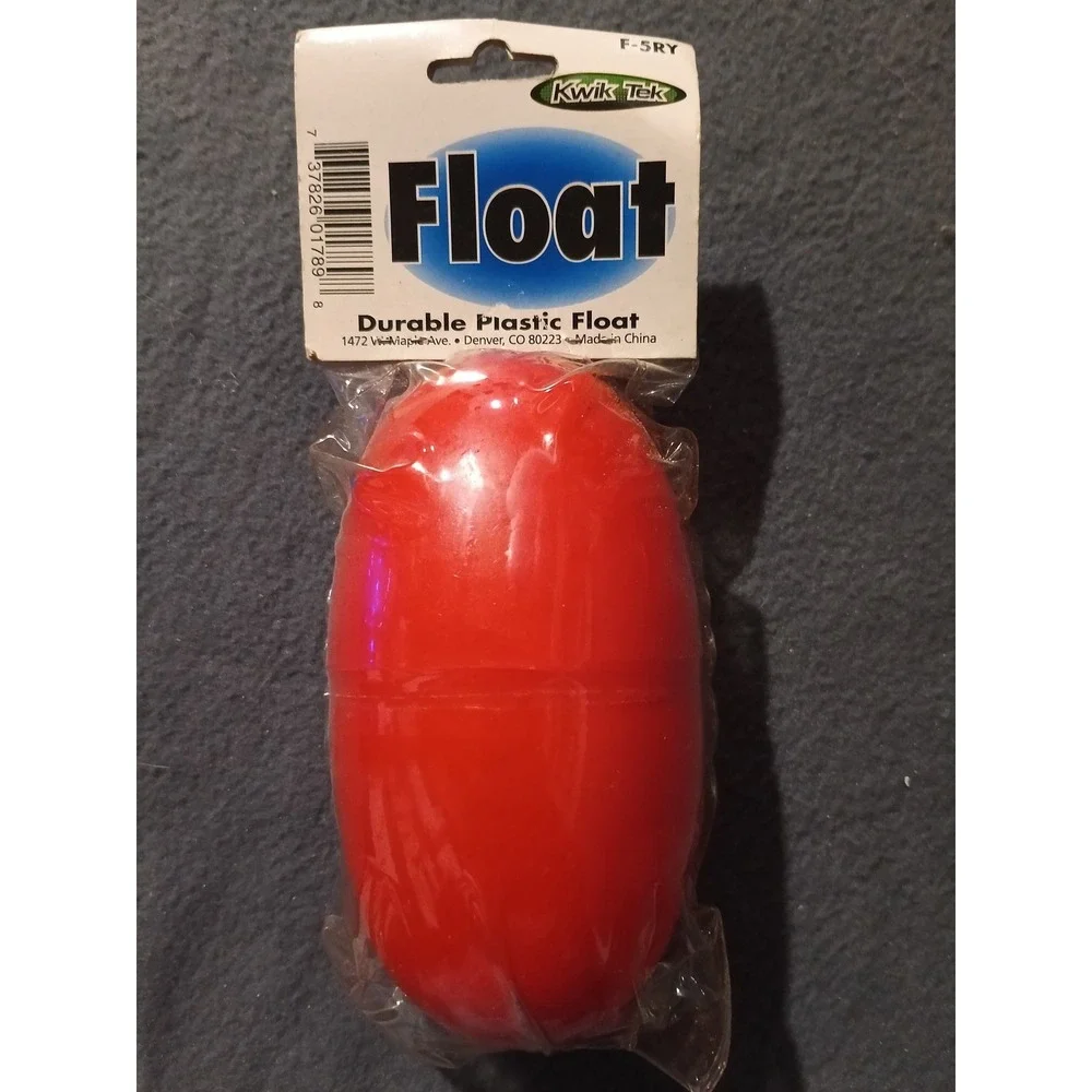 Kwik-Tek Durable Plastic Fishing Float Bobber Red 3